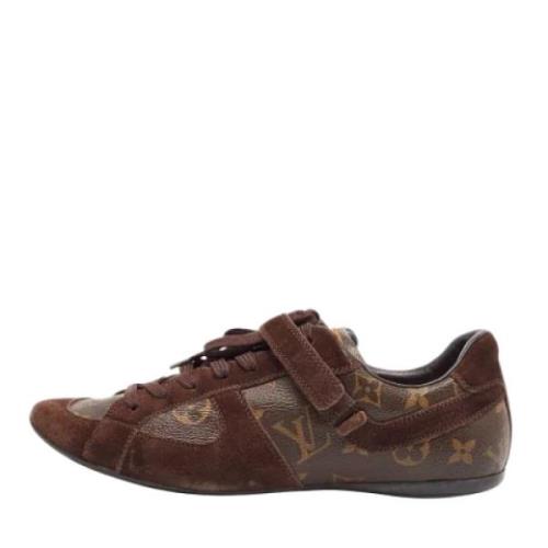 Pre-owned Canvas sneakers Louis Vuitton Vintage , Brown , Dames