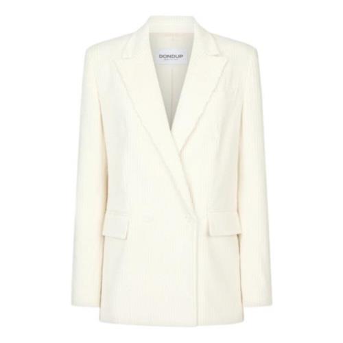 Fluwelen double-breasted blazer Offwhite Dondup , Beige , Dames