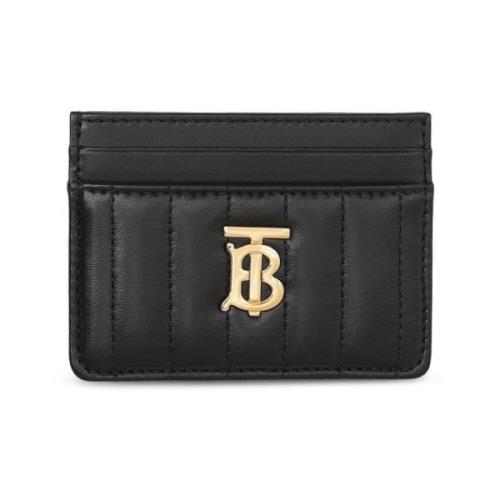 Zwarte portemonnee met TB-monogram Burberry , Black , Dames