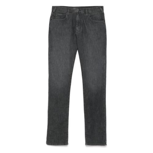 J45 Jeans, Katoen Elastaan Fit Zakken Emporio Armani , Gray , Heren