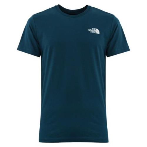 Heren Bedrukt Katoenen T-shirt The North Face , Blue , Heren