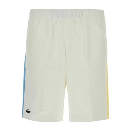 Witte Bermuda Shorts van Polyester Lacoste , White , Heren