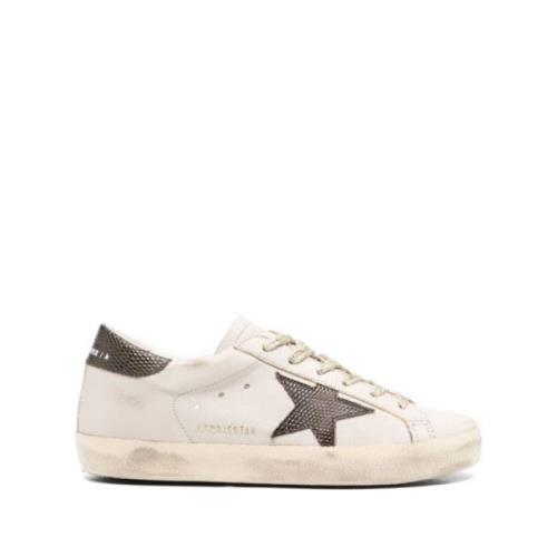 Grijze Bruine Ster Sneaker Golden Goose , White , Dames