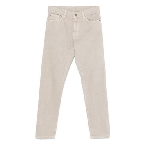 Katoenen jeans met zij- en achterzakken Ermenegildo Zegna , Beige , He...