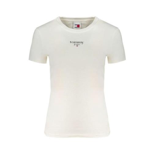 Witte Katoenen Tops & T-Shirt Tommy Hilfiger , White , Dames