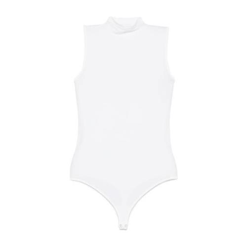 Witte Mouwloze Top met Hoge Hals Wolford , White , Dames