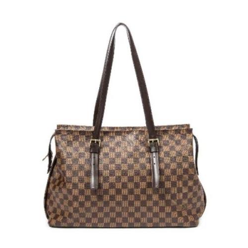 Pre-owned Canvas handbags Louis Vuitton Vintage , Brown , Dames