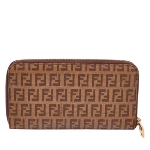 Pre-owned Canvas wallets Fendi Vintage , Brown , Dames