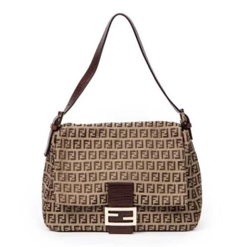 Pre-owned Canvas fendi-bags Fendi Vintage , Brown , Dames