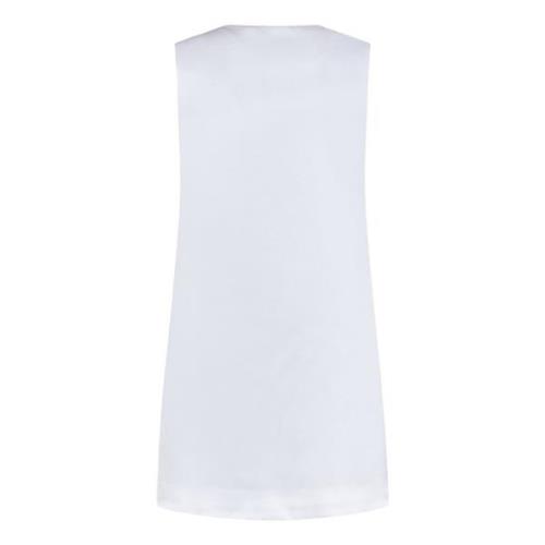 Witte Satijnen A-Lijn Mini Jurk Monot , White , Dames