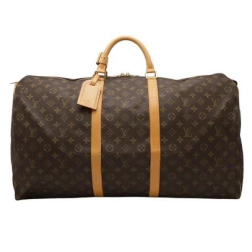 Pre-owned Canvas travel-bags Louis Vuitton Vintage , Brown , Unisex