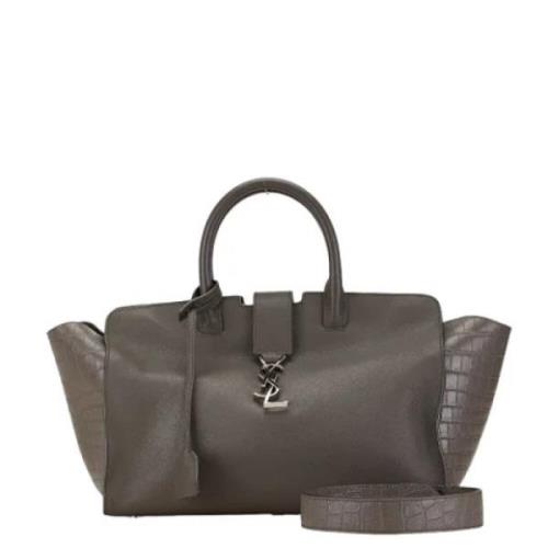 Pre-owned Leather handbags Yves Saint Laurent Vintage , Brown , Dames