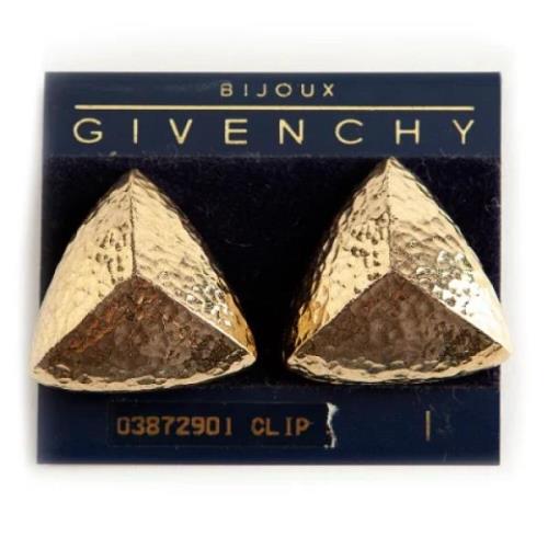 Pre-owned Metal earrings Givenchy Pre-owned , Yellow , Dames