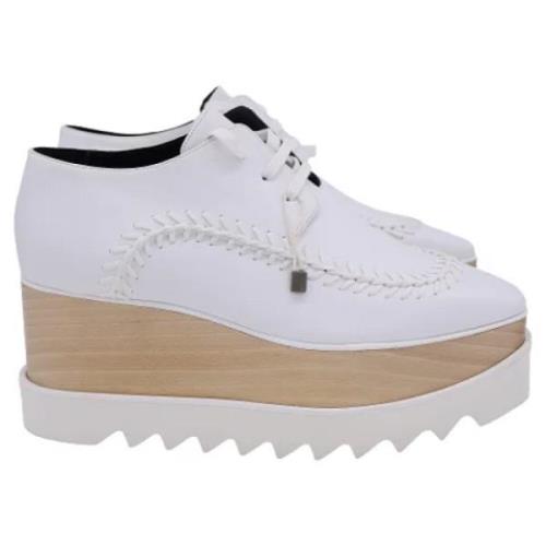 Pre-owned Leather sneakers Stella McCartney Pre-owned , White , Dames