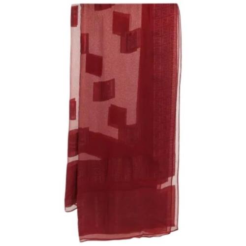 Pre-owned Silk scarves Fendi Vintage , Red , Dames