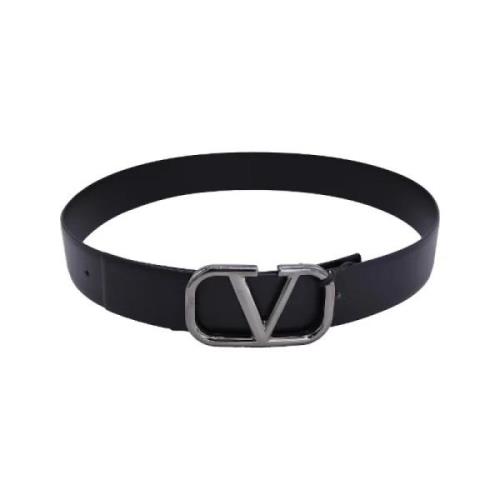 Pre-owned Leather belts Valentino Vintage , Black , Heren