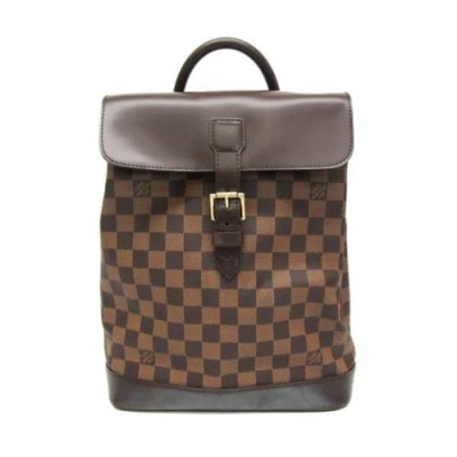 Pre-owned Canvas backpacks Louis Vuitton Vintage , Brown , Dames