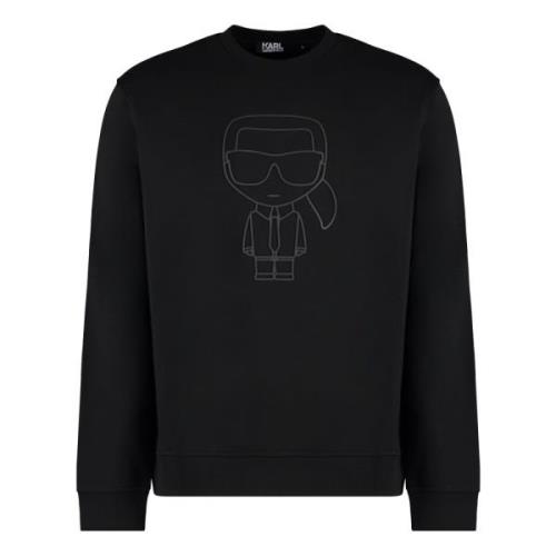 Katoenen crew-neck sweatshirt Karl Lagerfeld , Black , Heren