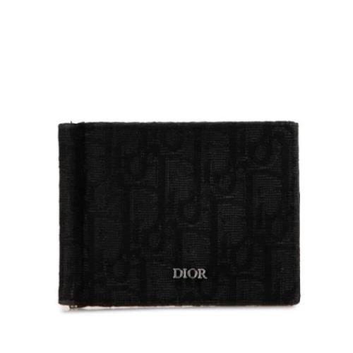 Pre-owned Fabric wallets Dior Vintage , Black , Dames