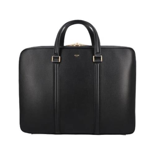 Pre-owned Leather handbags Celine Vintage , Black , Heren