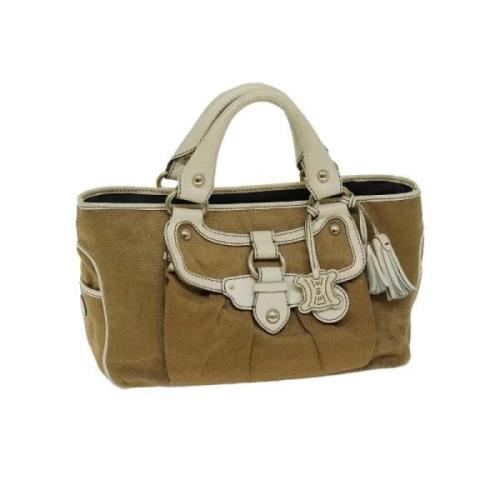 Pre-owned Canvas handbags Celine Vintage , Green , Dames