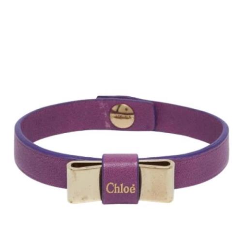 Pre-owned Leather bracelets Chloé Pre-owned , Yellow , Dames