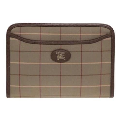 Pre-owned Canvas clutches Burberry Vintage , Brown , Dames