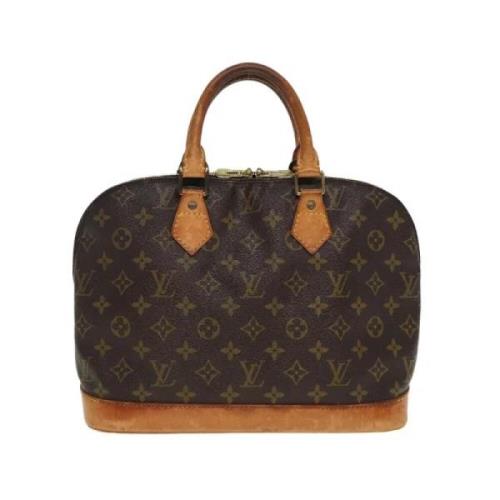 Pre-owned Canvas handbags Louis Vuitton Vintage , Brown , Dames