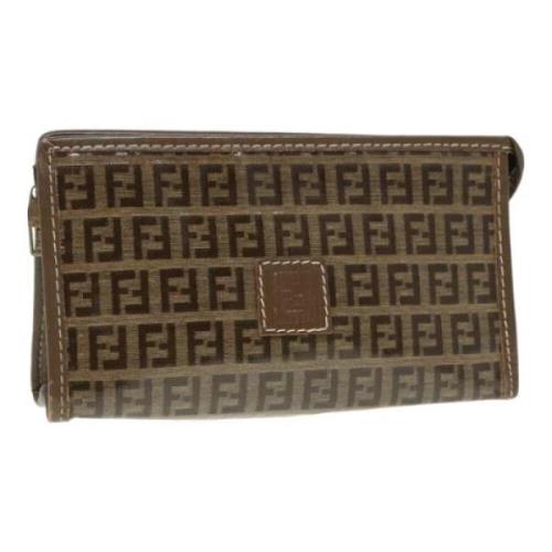 Pre-owned Canvas pouches Fendi Vintage , Brown , Dames