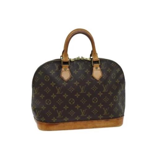 Pre-owned Canvas handbags Louis Vuitton Vintage , Brown , Dames