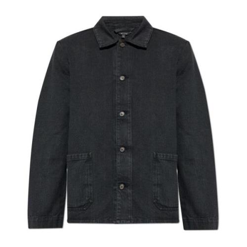 Denim shirt Kerlouan A.p.c. , Black , Heren