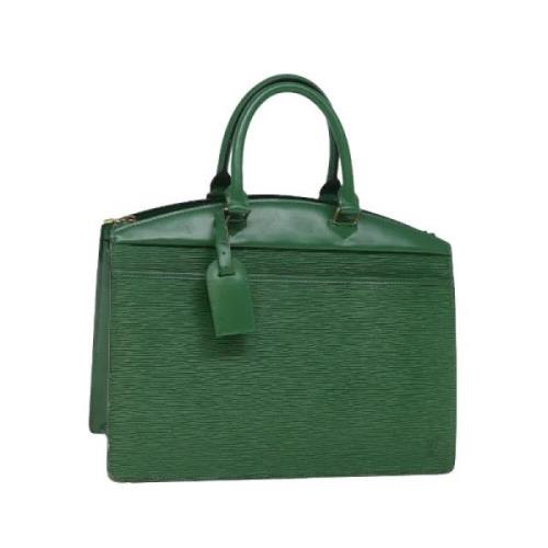 Pre-owned Leather handbags Louis Vuitton Vintage , Green , Dames