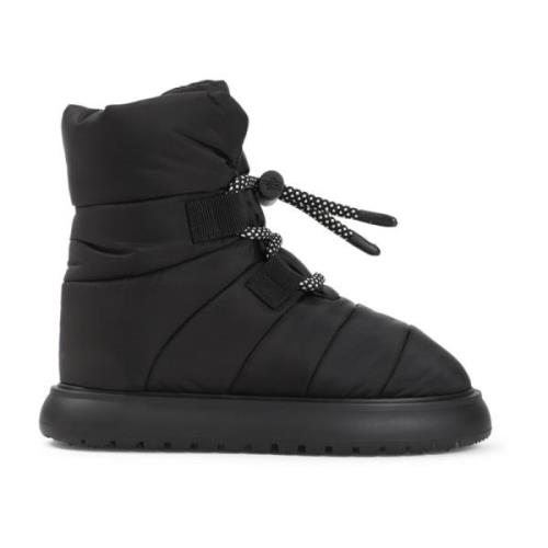 Zwarte enkellaarzen voor vrouwen Moncler , Black , Dames