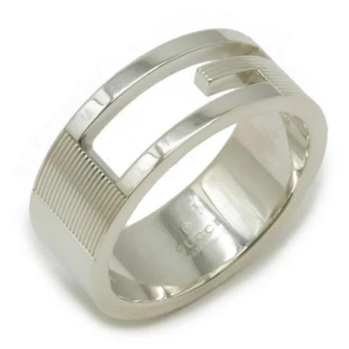 Pre-owned Silver rings Gucci Vintage , Gray , Dames