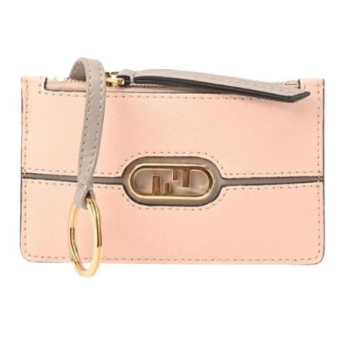 Pre-owned Leather wallets Fendi Vintage , Pink , Dames