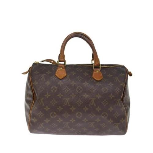 Pre-owned Canvas handbags Louis Vuitton Vintage , Brown , Dames