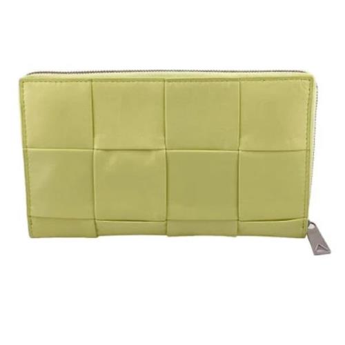 Pre-owned Leather wallets Bottega Veneta Vintage , Green , Dames