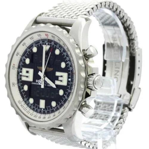 Pre-owned Stainless Steel watches Breitling Pre-owned , Black , Heren