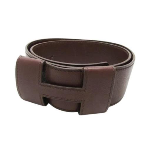 Pre-owned Leather belts Hermès Vintage , Brown , Heren