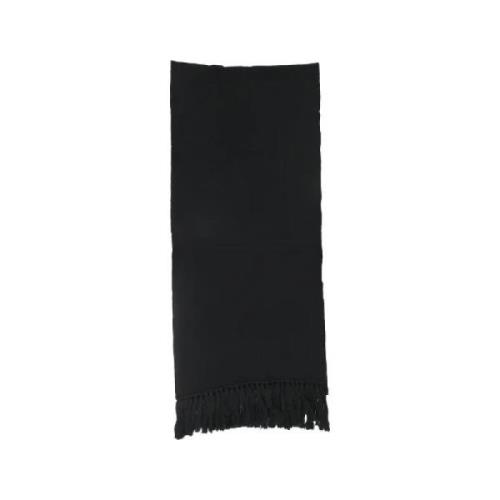 Pre-owned Wool scarves Fendi Vintage , Black , Dames