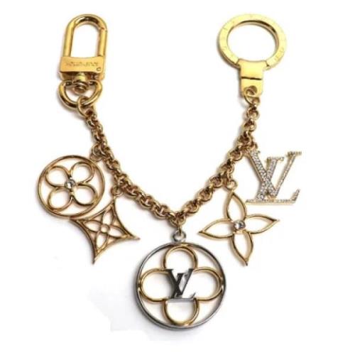 Pre-owned Metal key-holders Louis Vuitton Vintage , Yellow , Unisex