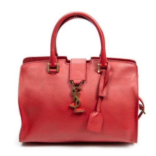 Pre-owned Leather handbags Yves Saint Laurent Vintage , Red , Dames