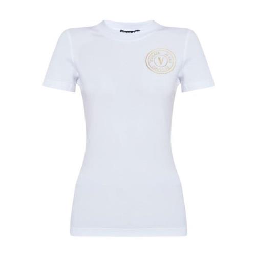 Witte T-shirts en Polos ***cv Versace Jeans Couture , White , Dames