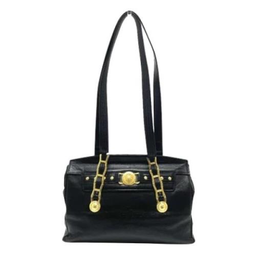 Pre-owned Leather shoulder-bags Versace Pre-owned , Black , Dames