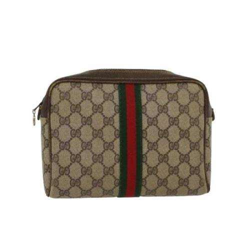 Pre-owned Canvas gucci-bags Gucci Vintage , Beige , Dames