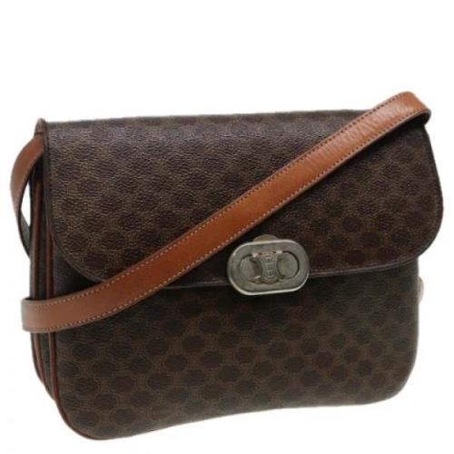 Pre-owned Canvas celine-bags Celine Vintage , Brown , Dames