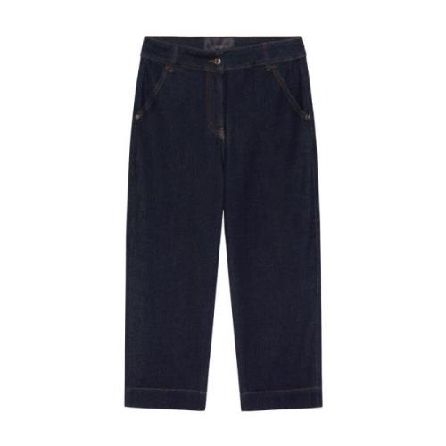 Cropped Jeans Elena Mirò , Blue , Dames