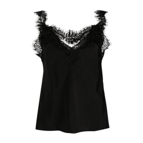 Zwarte Top voor Stijlvolle Look Gold Hawk , Black , Dames