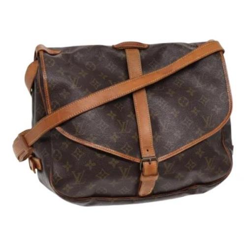 Pre-owned Canvas louis-vuitton-bags Louis Vuitton Vintage , Brown , Da...