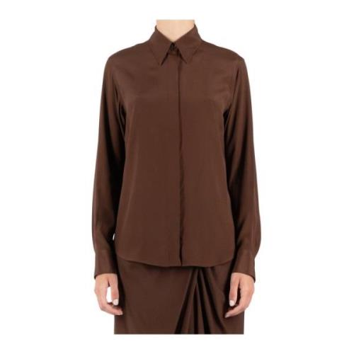 Bruine Shirt met Unieke Stijl Dries Van Noten , Brown , Dames